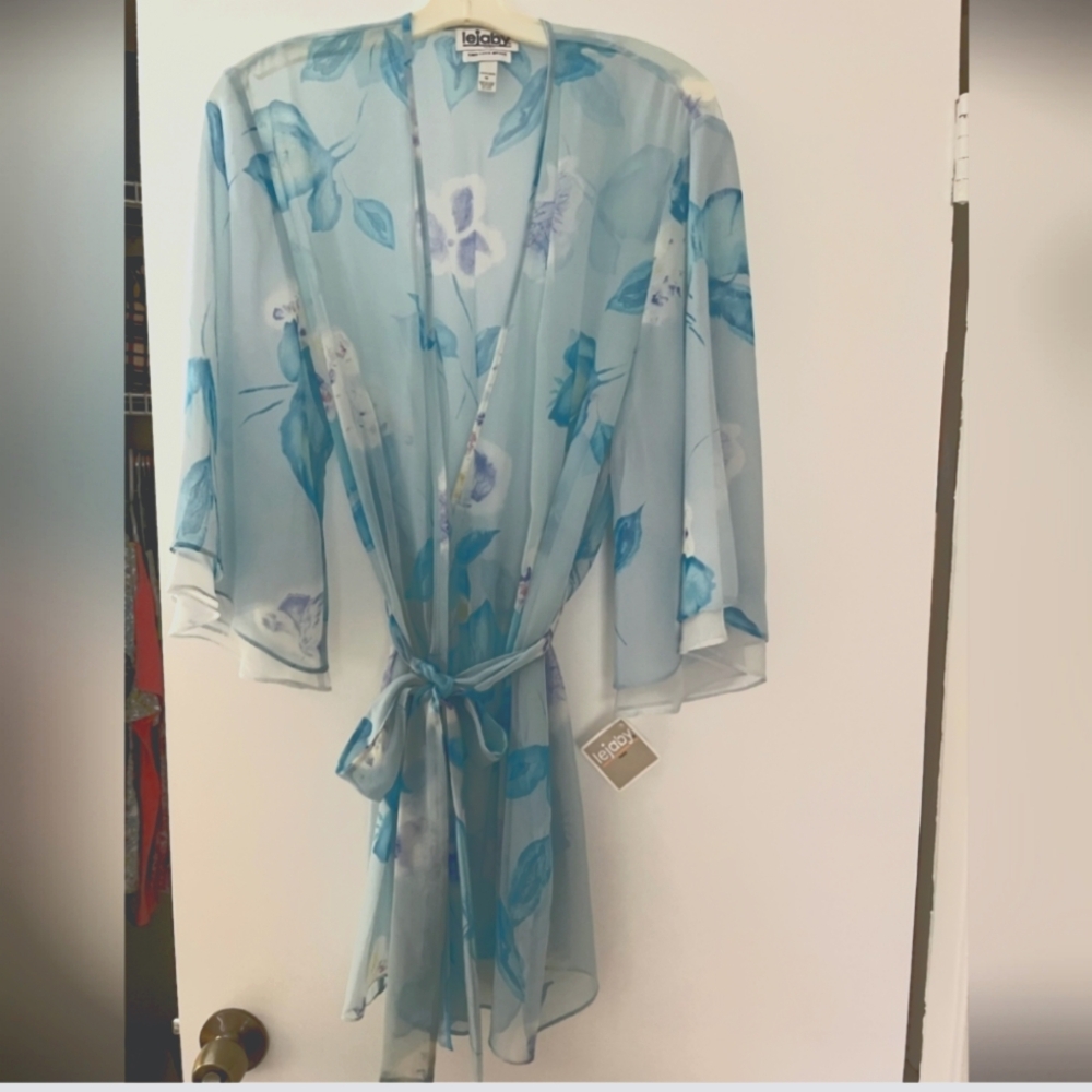 Lejaby Floral Sheer Robe